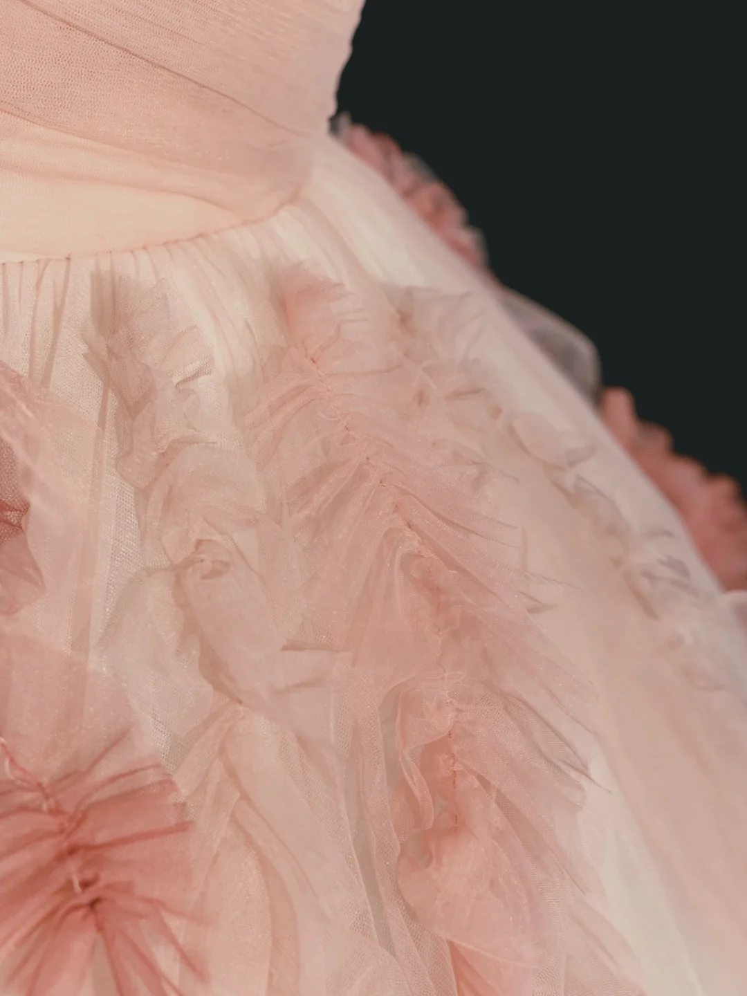 Pink A Line Spaghetti Strap Tulle Long Prom Dress Graduation Prom Dress DP2145