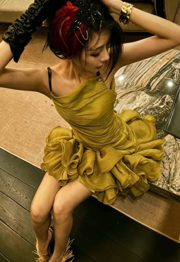 Stylish Green A Line Spaghetti Straps Layered Tulle Short Prom Dress Homecoming Dress DP7941