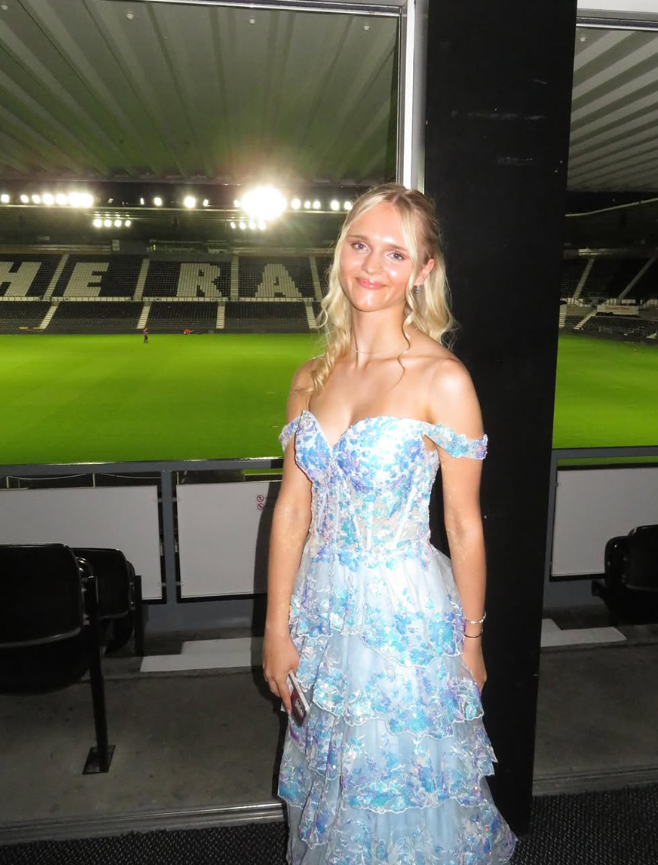 Navy Blue A Line Strap Exquisite Sequin Layered Tulle Prom Dress Evening Dress Date Dress DP3468