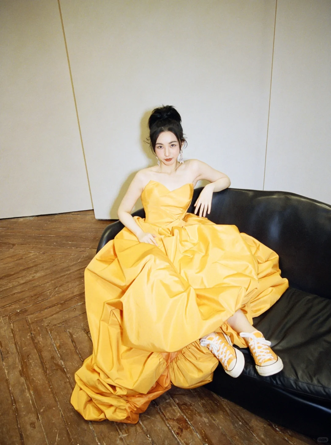 Simple A Line Sweetheart Neck Yellow Satin Long Party Dress Prom Dress DP2534
