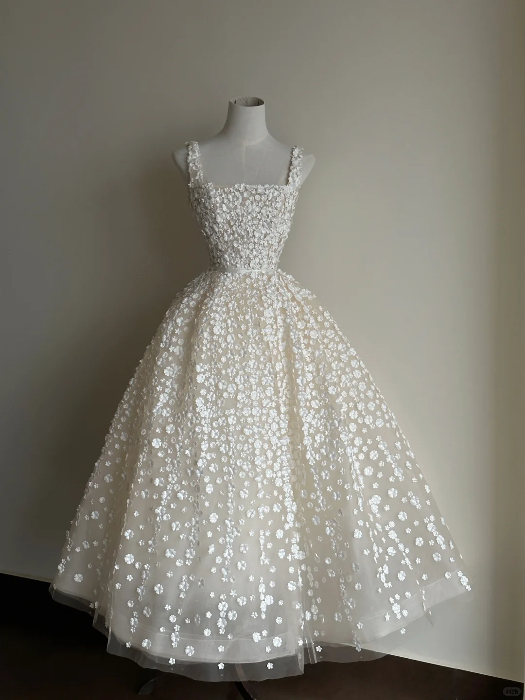 White Flower Exquisite Ball Gown Strapless Tulle Prom Dress Formal Dress 16th Birthday Dress DP3449