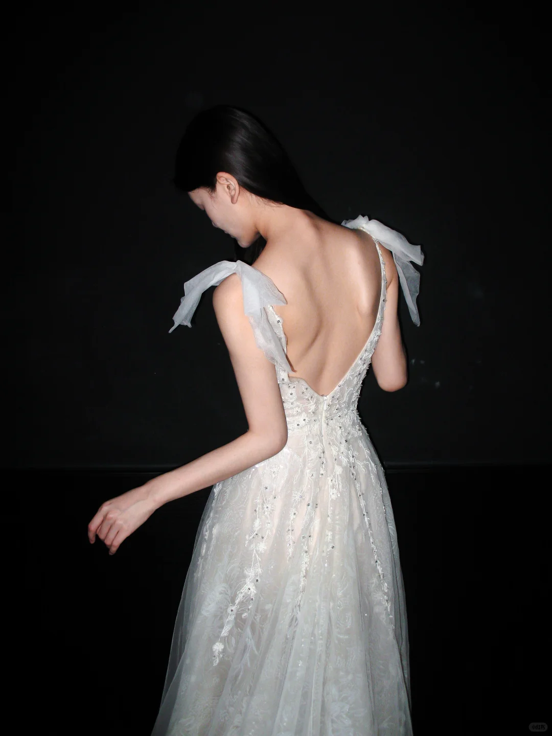 Princess A Line V Neck White Beaded Sequin Lace Tulle Long Wedding Dress DP8114