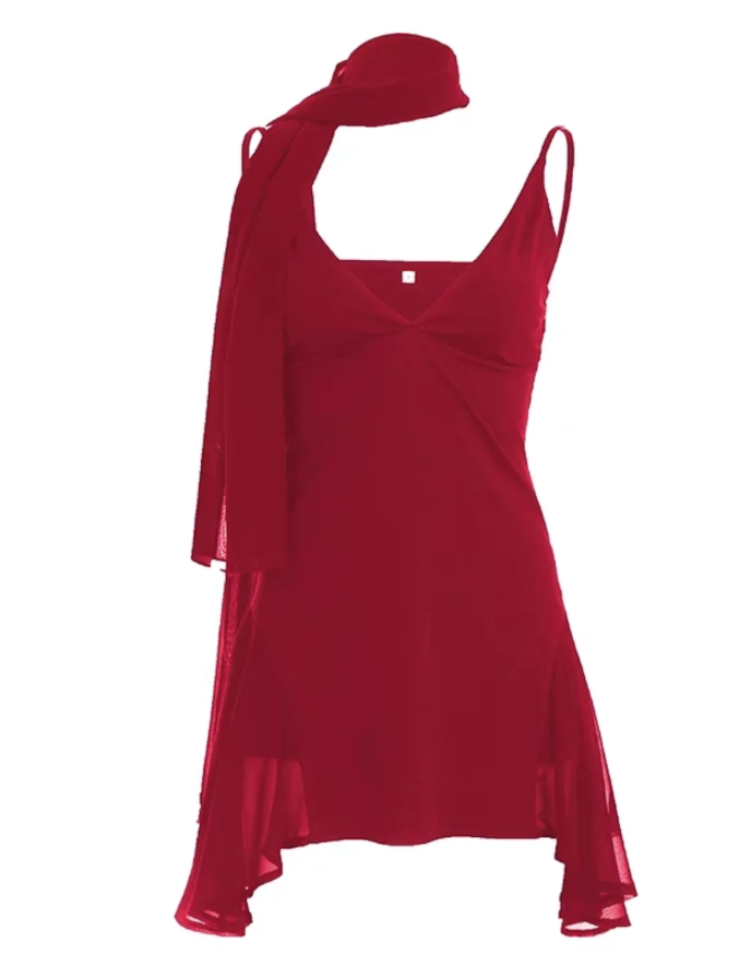 Classic Black A Line Spaghetti Strap V Neck Chiffon Short Homecoming Outfits DP4257