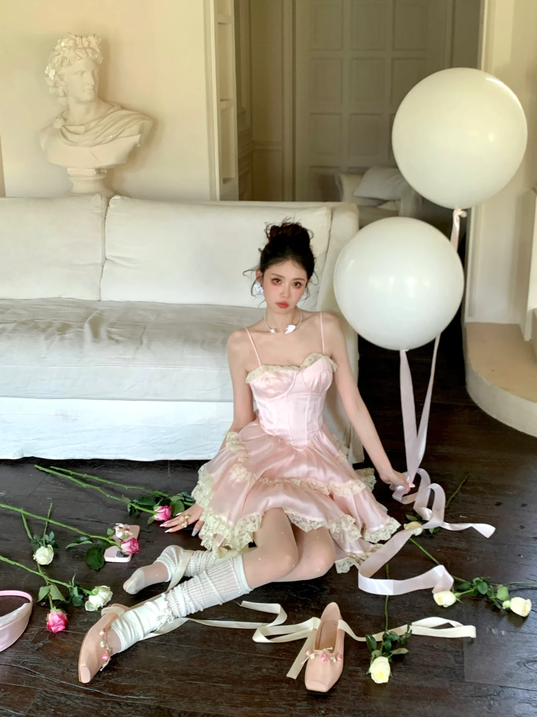 Cute A Line Strapless Lace Pink Satin Short Homecoming Dress Birthday Dress DP2450