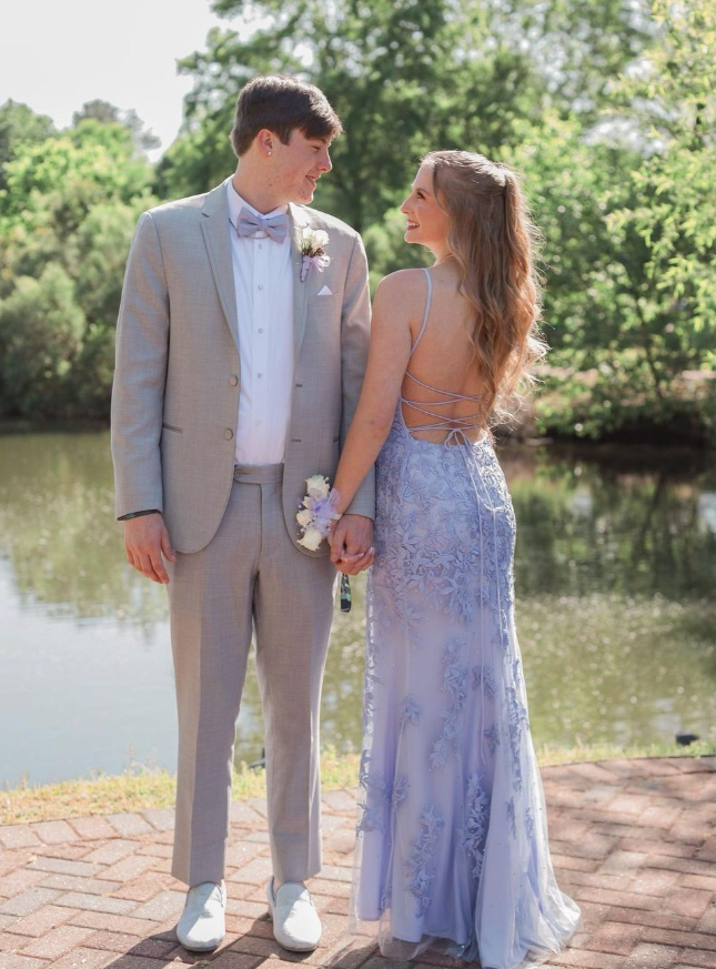 Elegant Mermaid Spaghetti Straps Appliques Tulle Long Prom Dress Evening Dress DP1559