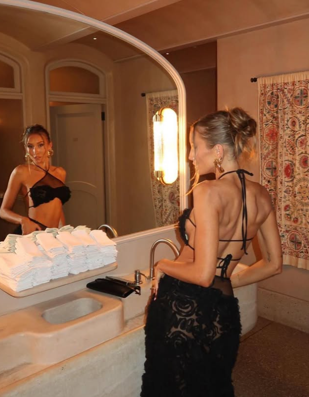 Sexy Mermaid Halter 3D Flower Black Tulle Prom Dress Evening Dress DP1380