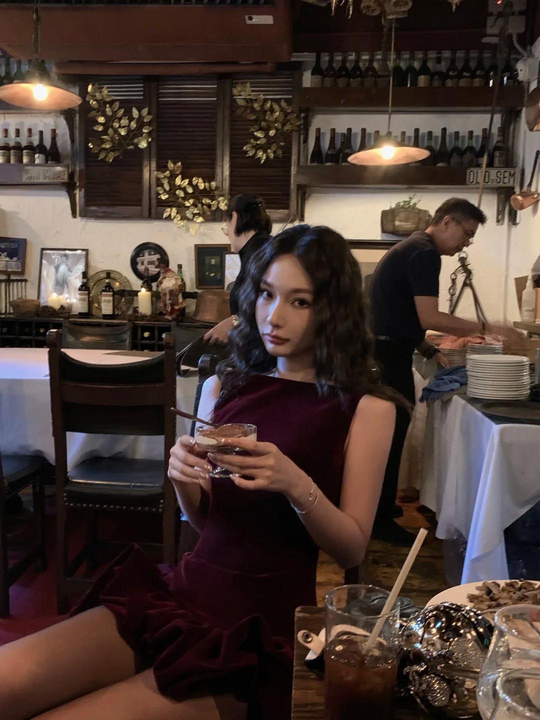 Dark Burgundy Sexy A Line Velvet Short Backless Homecoming Dress Cocktail Dress DP2716