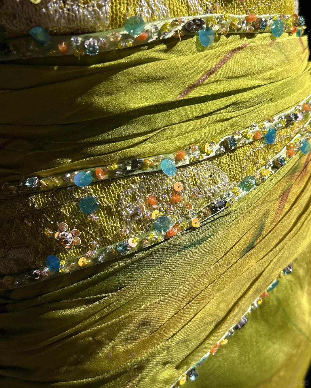 Vintage Mermaid Halter Beaded Yellow Print Flower Chiffon Prom Dress Party Dress DP2764