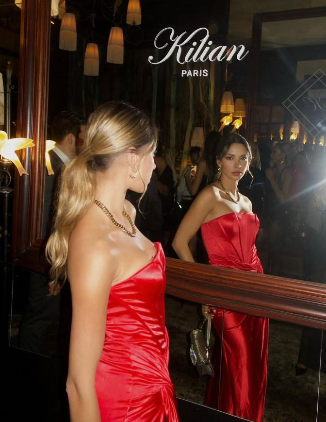 Sexy A Line Strapless Corset Satin Long Prom Dress Evening Dress with High Slit DP1481