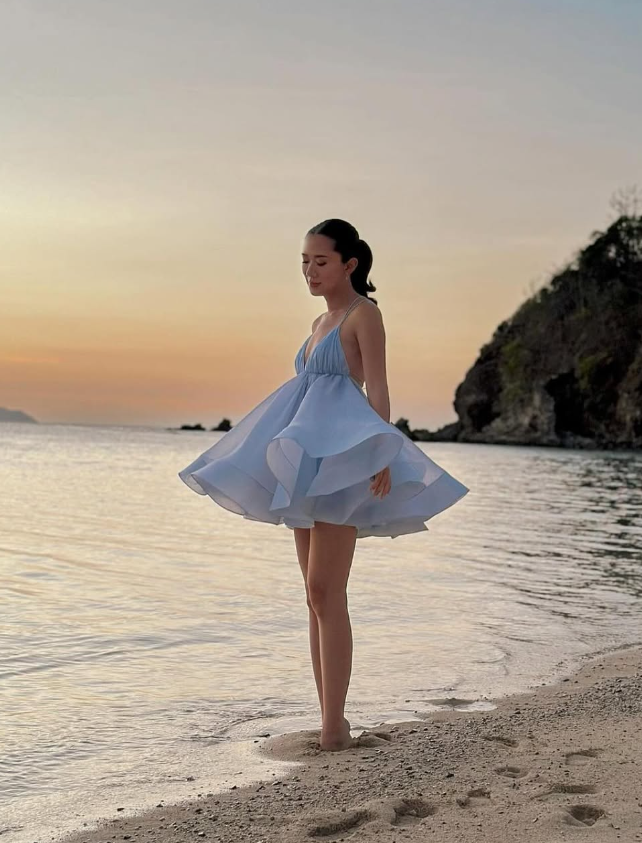 Cute A Line Spaghetti Strap Baby Blue Satin Short Homecoming Dress Birthday Dress DP1850