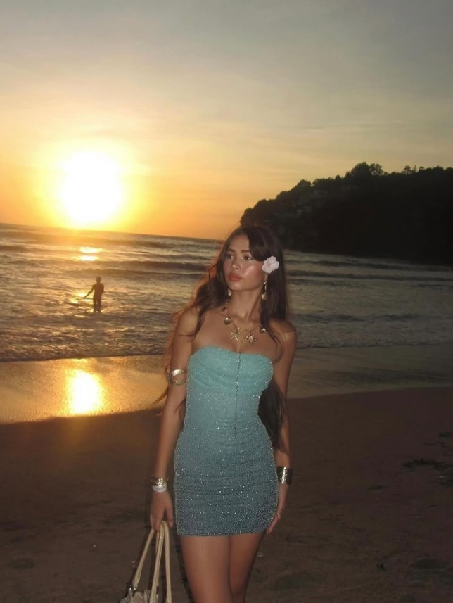 Cute Sheath Strapless Ombre Blue Sequin Short Homecoming Dress Birthday Dress DP1865