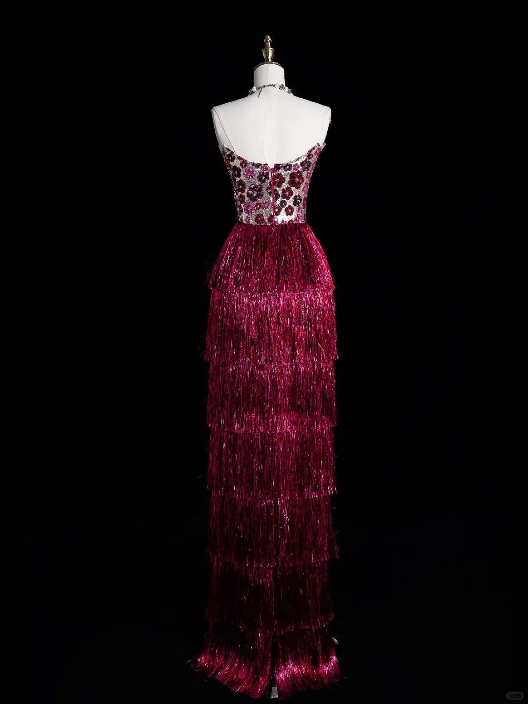 Gorgeous Sheath Strapless Floral Sequin Long Prom Dress Graduation Prom Dress DP2052