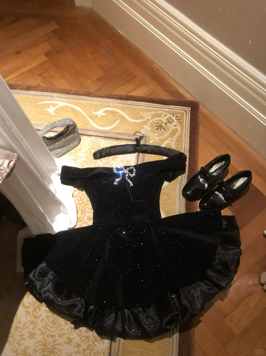 Cute A Line Off the Shoulder Bow Black Velvet Short Homecoming Dress Cocktail Dress DP2566