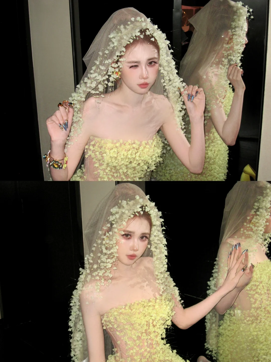 Cute A Line Strapless Yellow Flower Tulle Short Homecoming Dress Cocktail Dress DP2522