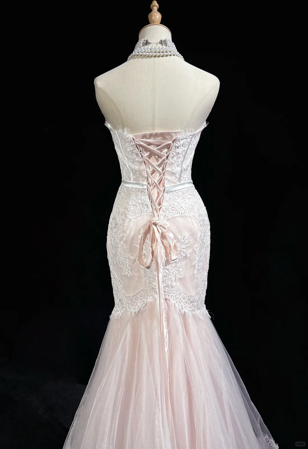 Gentle Mermaid Sweetheart Neck Lace Long Prom Dress Party Dress DP2775