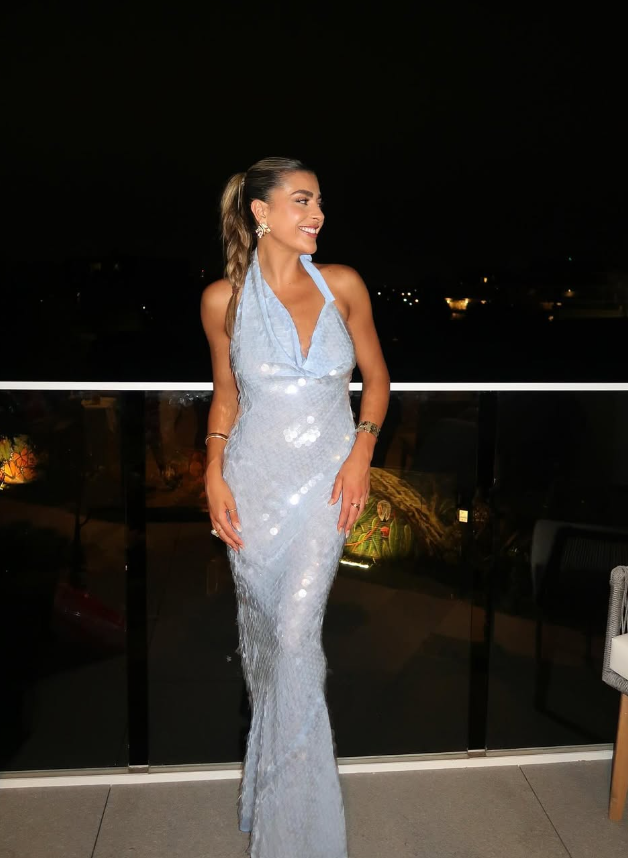 Charming Sheath Halter Sequin Long Open Back Prom Dress Evening Dress DP1518