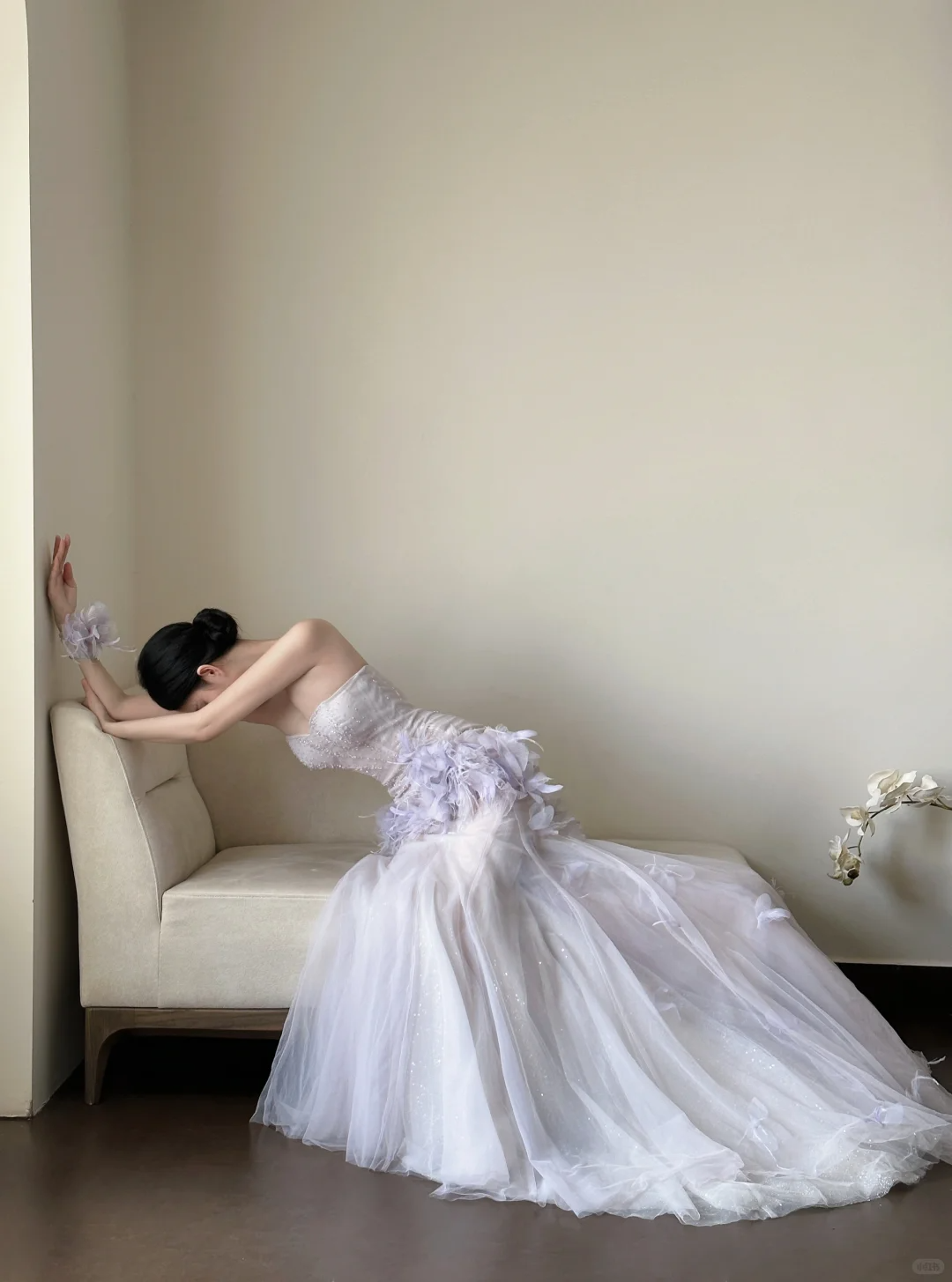 Dreamy Purple Mermaid Sweetheart Neck Beaded Floral Tulle Prom Dress Formal Dress Party Dress DP3444