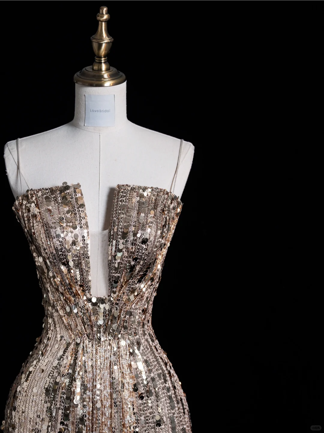 Shiny Sheath Strapless Golden Sequin Long Prom Dress Evening Dress DP2097