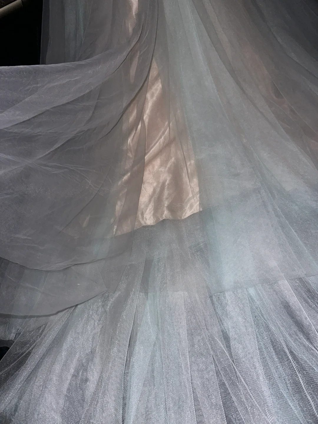 Vintage A Line Strapless Grey Tulle Long Prom Dress Date Dress DP4425