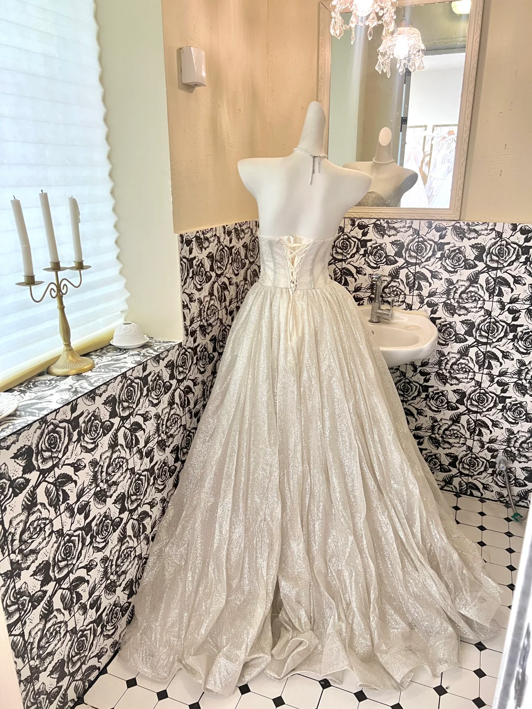 Shiny Silver Sequin A Line Sweetheart Neck Beaded Long Prom Dress Formal Dress DP3330
