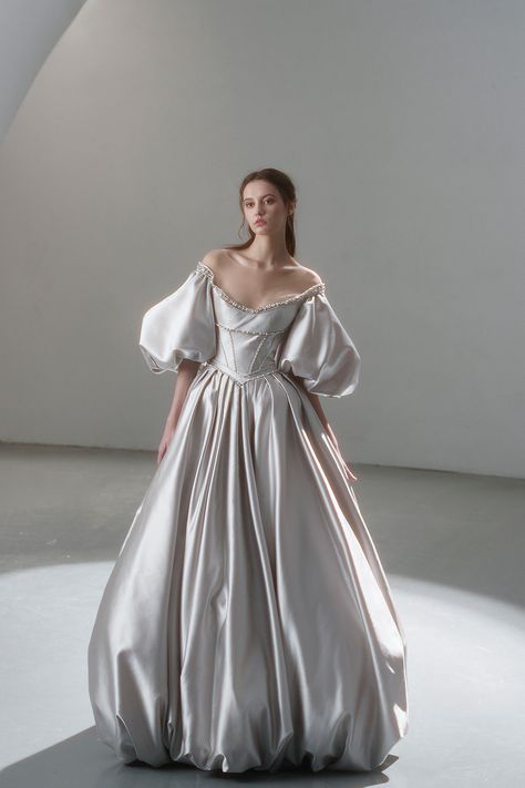 Gorgeous A Line Long Sleeve Beaded Satin Prom Dress Party Dress DP2624