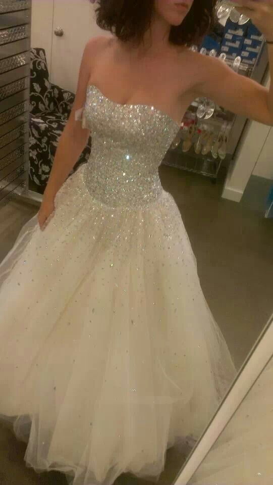 Shiny White A Line Sweetheart Neck Beaded Tulle Long Prom Dress Wedding Dress DP8240