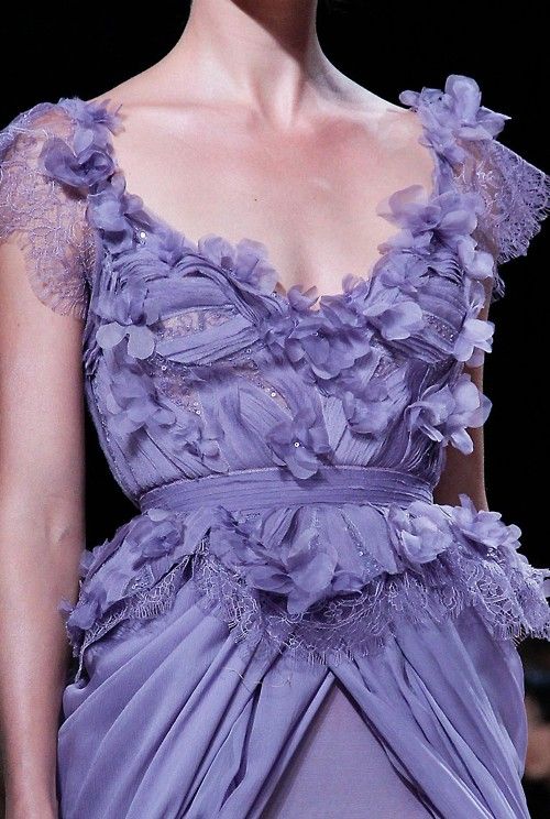 Purple Romantic A Line V Neck Flower Chiffon Prom Dress Graduation Prom Dress DP2070