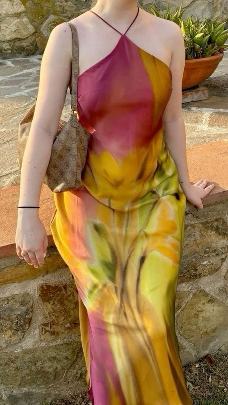 Colorful Sheath Halter Satin Backless Prom Dress Date Dress DP7003