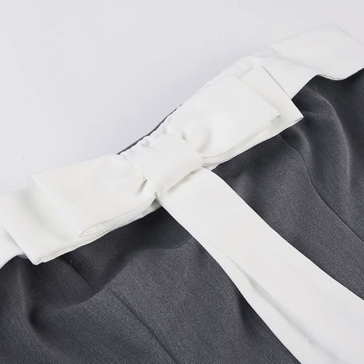 Cute A Line Strapless Bow Grey Satin Short Homecoming Dress Cocktail Dress DP2541