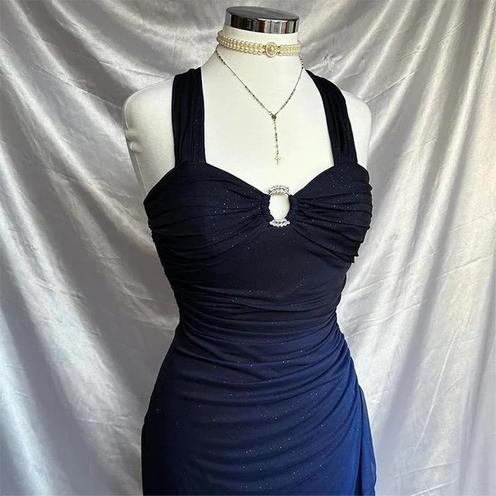 Sexy Ombre Grape Purple Chiffon Evening Dress A Line Long Prom Dress DP724