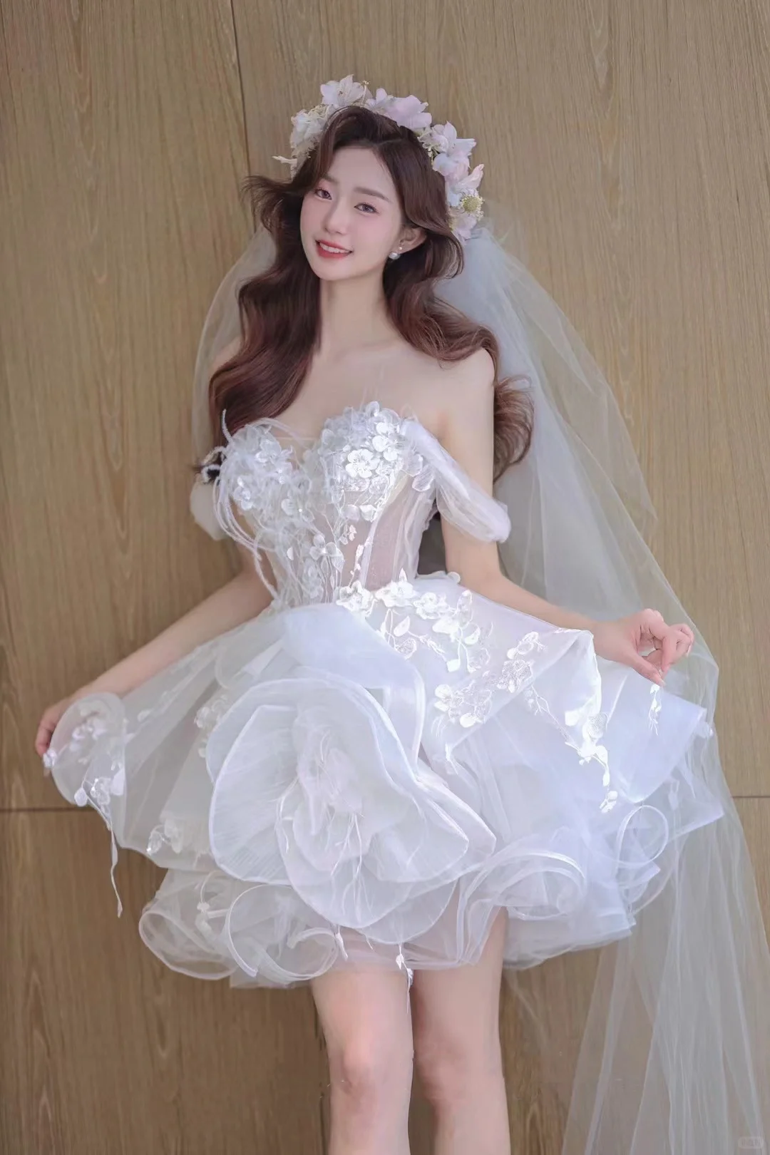 Stunning A Line Off the Shoulder Appliqued Organza  Homecoming Dress Birthday Dress DP3214