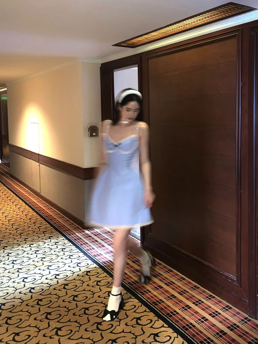 Baby Blue A Line Spaghetti Straps Lace Satin Short Homecoming Dress Cocktail Dress DP2879