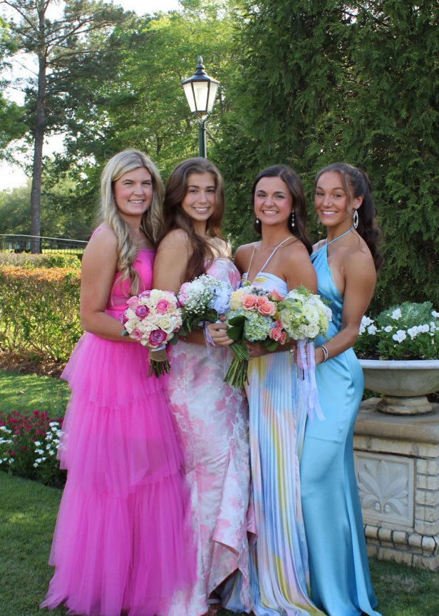 Mermaid Sweetheart Neck Pink Print Floral Long Prom Dress Evening Dress DP1426