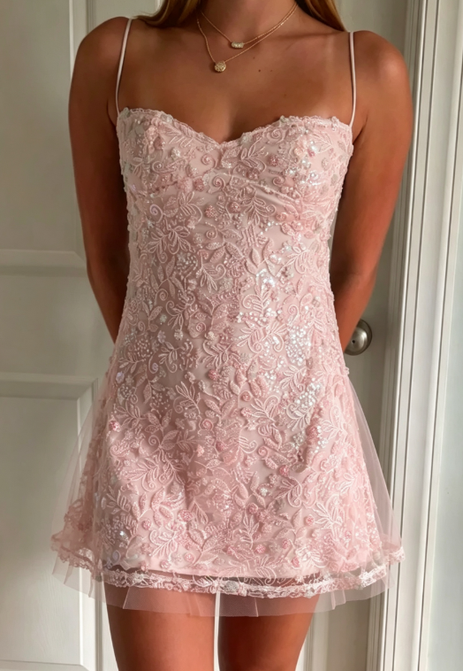 Purple Sequin Tulle Homecoming Dress Open Back Bow Tie Short Dress DP7082