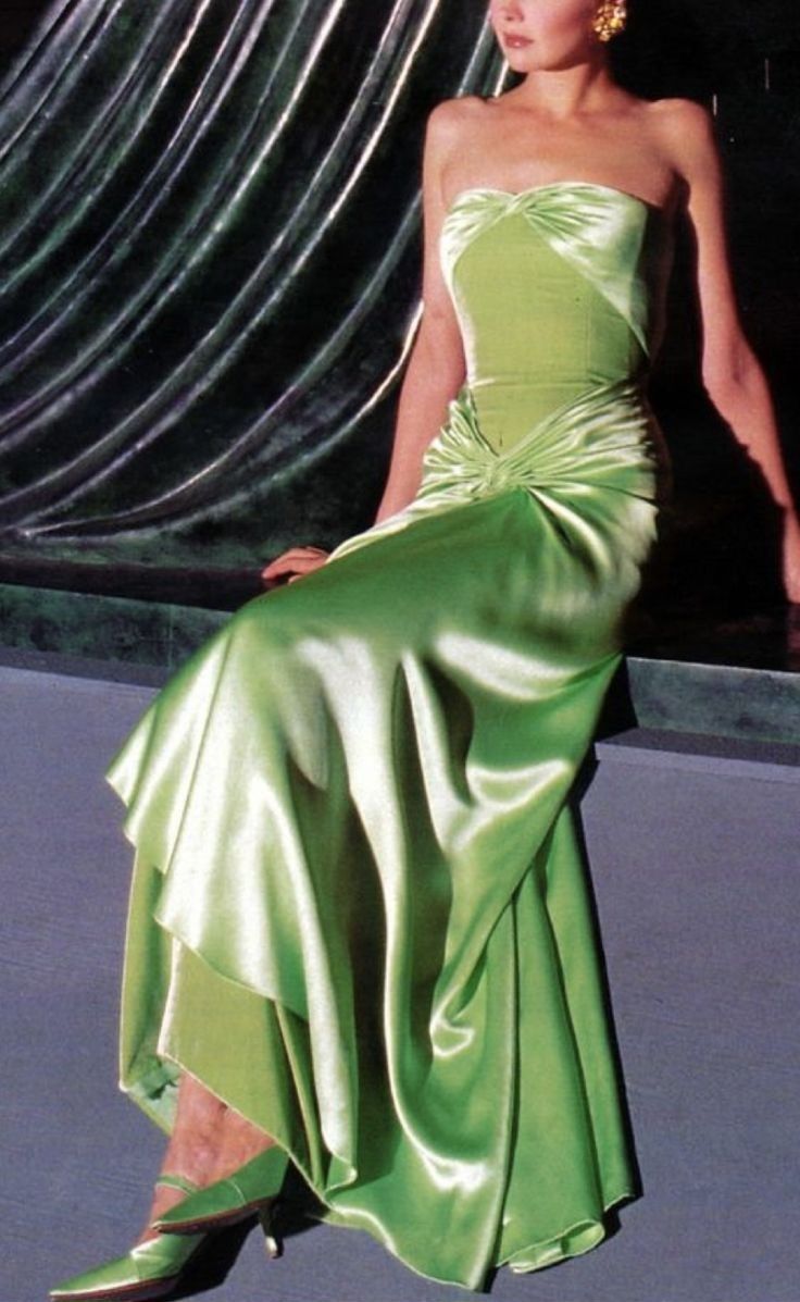 Elegant Mermaid Sweetheart Green Satin Velvet Long Prom Dress Evening Dress DP1372