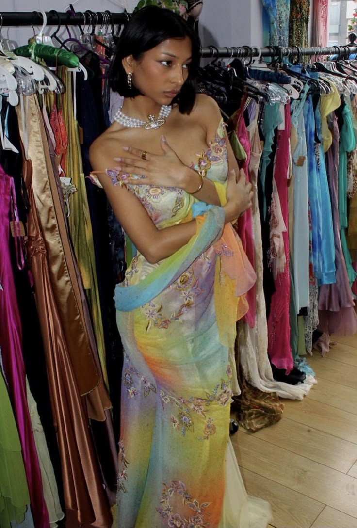 Fairy Vintage Mermaid Spaghetti Strap Appliques Chiffon Long Party Dress Evening Dress DP3014