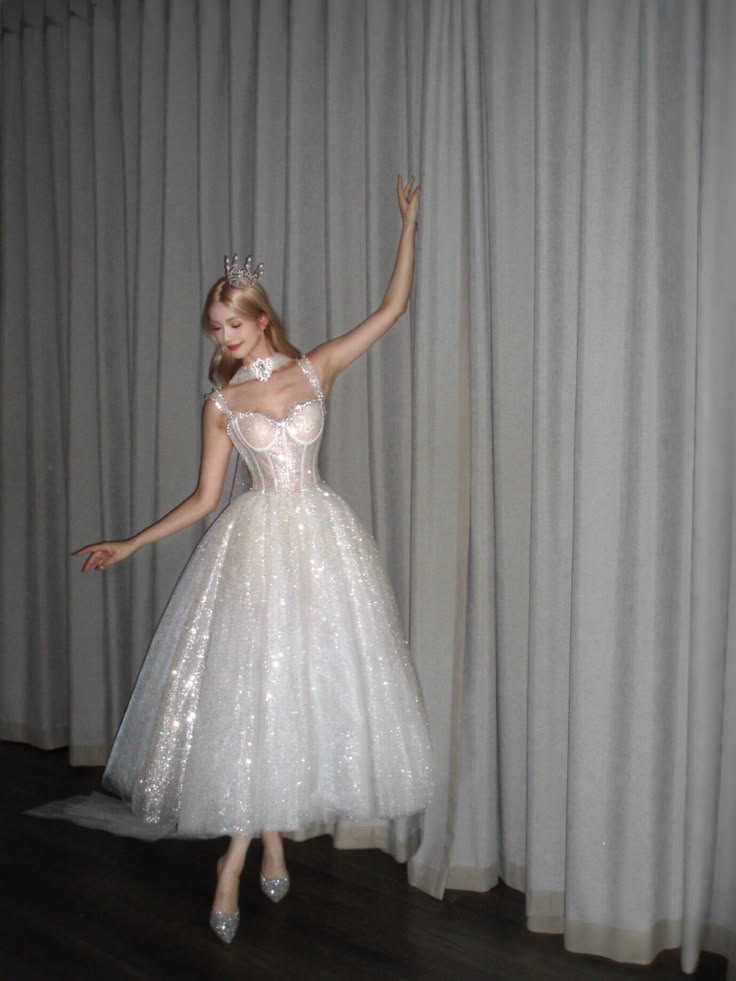 Shiny A Line Straps Beaded Sequin Tulle Prom Dress Party Dress DP6539