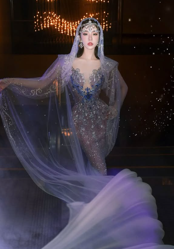 Dreamy Purple Mermaid Sweetheart Neck Exquisite Beaded Sequin Tulle Prom Dress DP4384