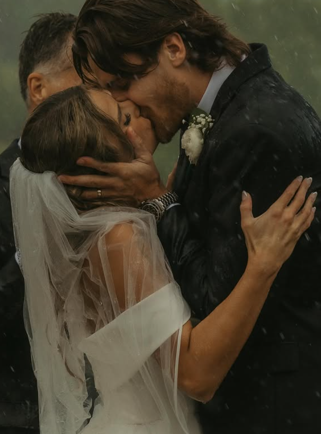 Elegant Ball Gown Off the Shoulder Pleated Simple Satin Wedding Dress DP4372