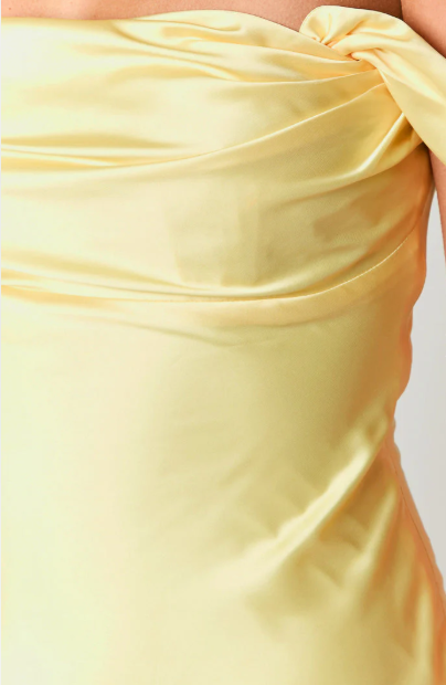 Navy Off-the-shoulder Satin Mini Dress Homecoming Dress DP919