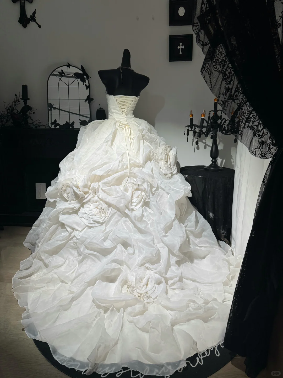 Vintage Ball Gown Strapless Beaded Pleated White Chiffon Prom Dress Quinceanera Dress DP6972