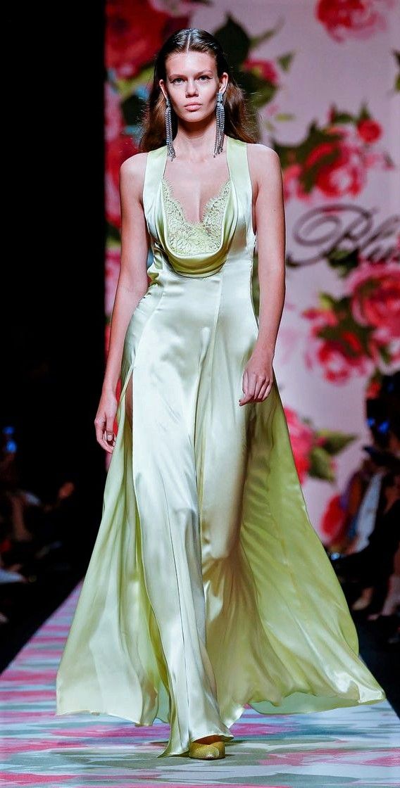 Charming A Line Straps Green Lace Satin Party Dress Evening Dress with Slit DP2316