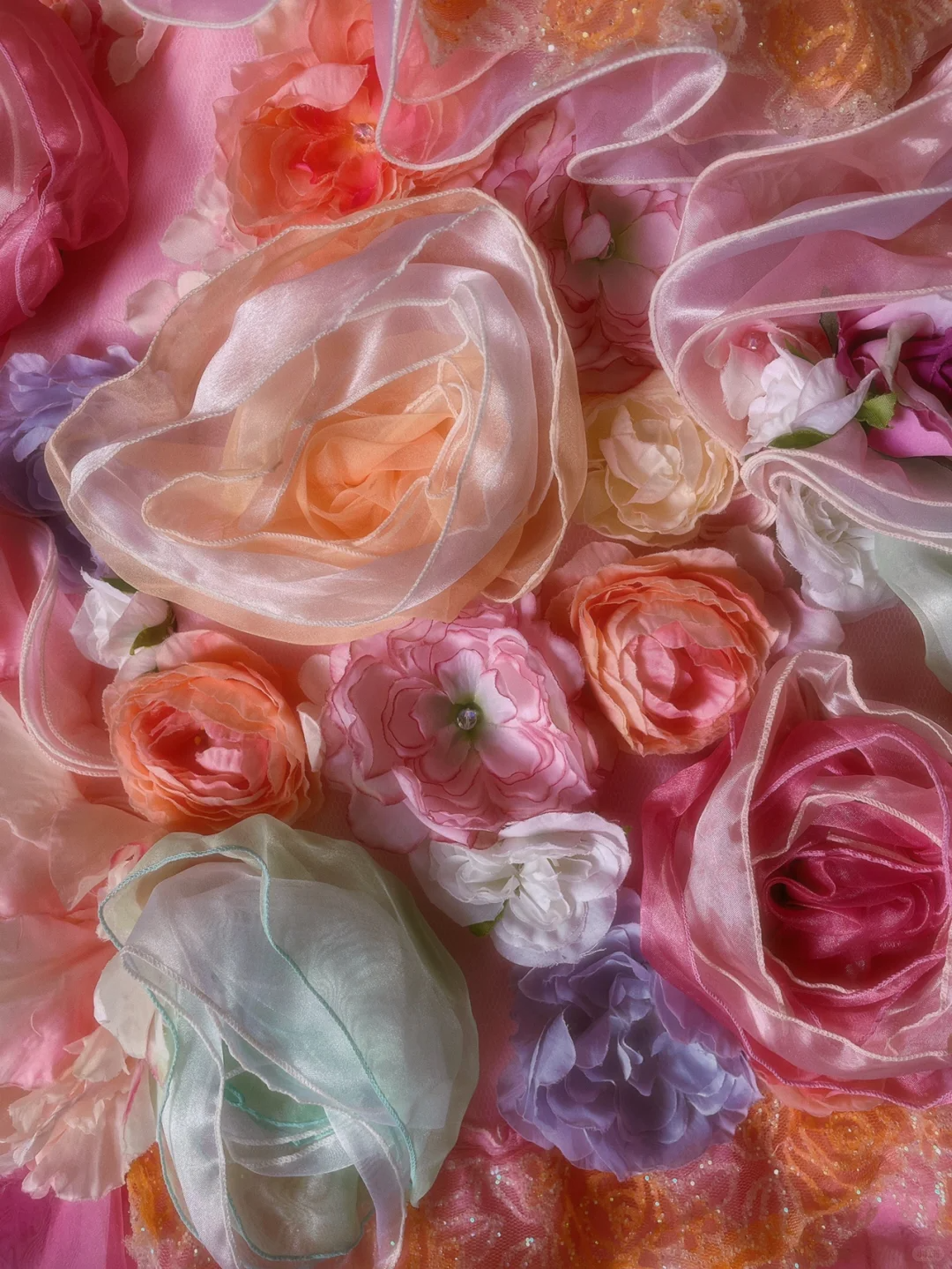Dreamy Multi-color Ball Gown Floral Organza Prom Dress 16TH Birthday Dress DP5016