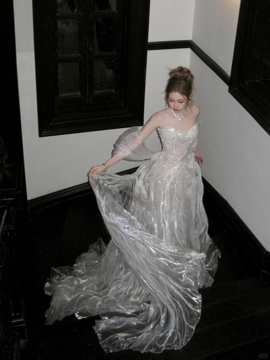 Stunning Ball Gown Sweetheart Neck Organza Long Party Dress Prom Dress DP2504