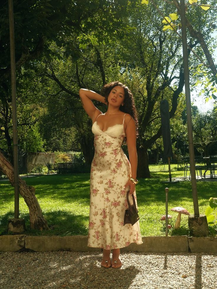 Yellow Print Floral A Line Spaghetti Strap Satin Long Prom Dress DP7778