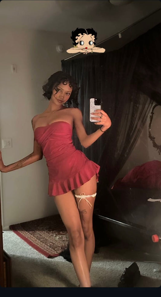 Sexy Sheath Sweetheart Neck Red Satin Short Homecoming Dress Outfits DP4026