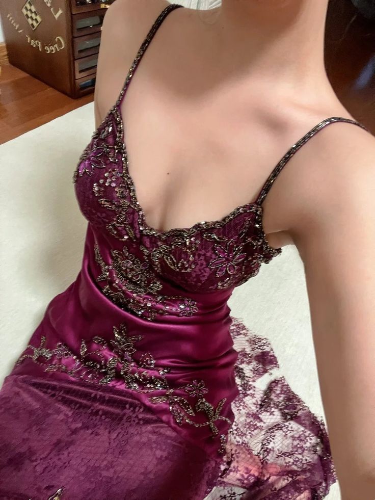 Vintage Mermaid Straps Beaded Lace Satin Short Prom Dress Homecoming Dress DP4735