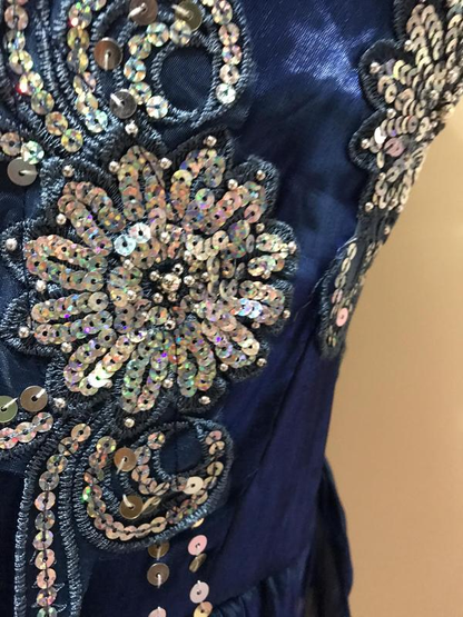 Beautiful Black Chiffon Layered Beaded Short Prom Dress Homecoming Dress Party Dress DP301