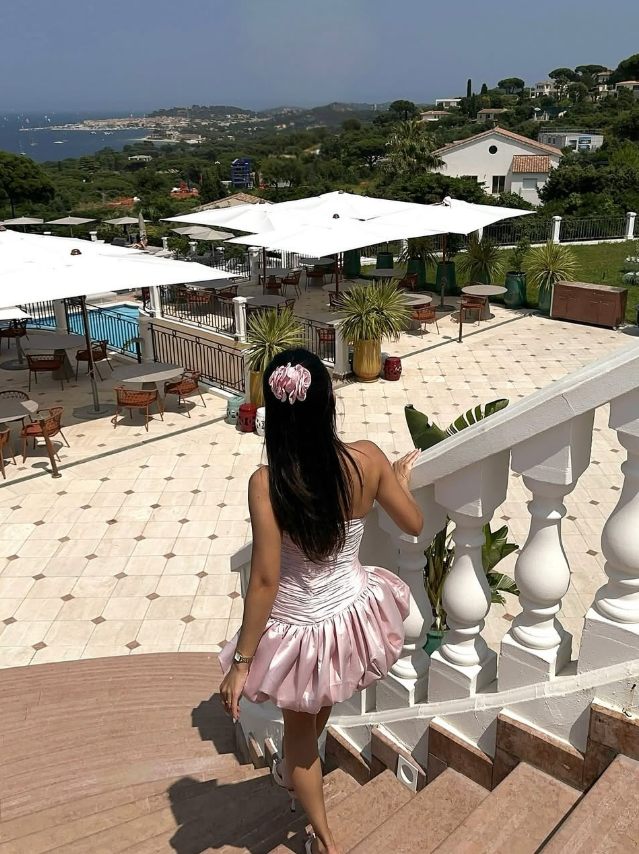 Cute A Line Sweetheart Neck Pink Satin Short Homecoming Dress Outfits DP4954
