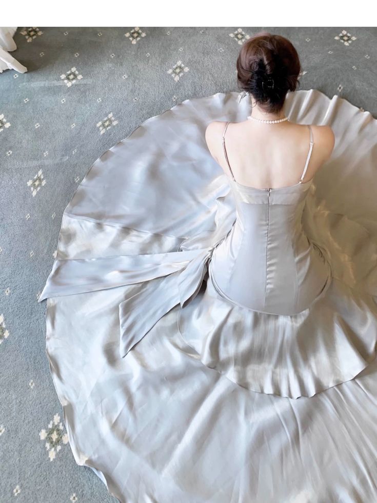 Modest Mermaid Spaghetti Straps Long Prom Dresses Birthday Party Dress Evening Gowns DP4231